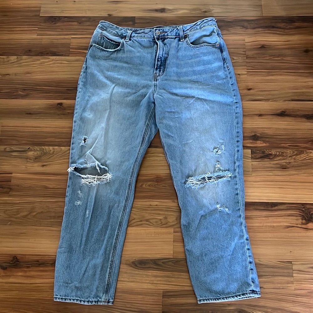TOO LATE-SOLD! ON High Waisted Slouchy Straight Jeans